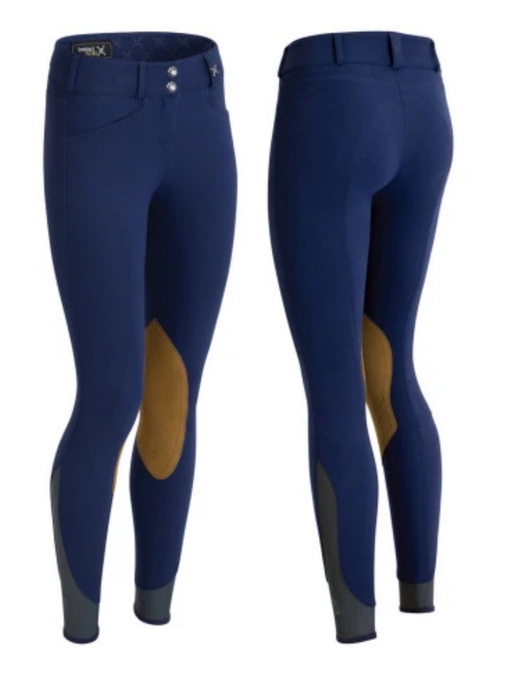 NWT Tredstep Hunter Pro Knee Patch Breeches in Azzurra Blue Size 26R
